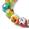 Handmade Porcelain Beads Strands PORC-A025-01G-3