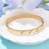 304 Stainless Steel Rhinestone Bangles for Women BJEW-Z092-16G-3