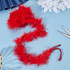 1Pc Turkey Feathers Fluff Boa for Dancing AJEW-GF0012-31C-4