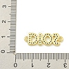 Rack Plating Brass Pave Clear Cubic Zirconia DIOS Links X-KK-U029-17G-3