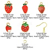 DIY Strawberry Dangle Earrings DIY-FS0006-05-5