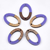 Resin & Walnut Wood Links connectors LS-RESI-S367-08D-1