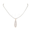 Shell Pearl Beaded Necklaces for Women NJEW-JN04980-1