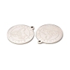 Non-Tarnish 304 Stainless Steel Pendants STAS-A074-03F-P-3