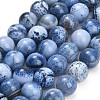 Natural Fire Crackle Agate(Dyed & Heated) Beads Strands G-K425-A04-14mm-2