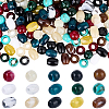 220Pcs Opaque Acrylic European Beads OACR-SP0002-33-1
