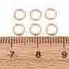 Brass Closed Jump Rings KK-CBA8EB2-01RG-3