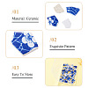 Porcelain Cabochons PORC-TA0001-74-5