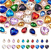 40Pcs 20 Styles Faceted Glass Rhinestone Pendants GLAA-TA0001-44-1