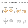 304 Stainless Steel Charms STAS-UN0014-06-2