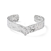 304 Stainless Steel Cuff Bangles for Women LS-BJEW-Z078-27P-2