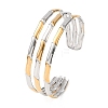 304 Stainless Steel Multi-layered Cuff Bangles for Women BJEW-G780-02GP-4