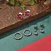 3 Pairs 3 Styles Christmas 304 Stainless Steel Hoop & Stud Earring Sets for Women EJEW-K279-16P-02-3