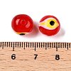 Handmad Evil Eye Round Lampwork Beads LAMP-T021-17C-2