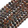 Dyed Natural Red Tiger Eye Beads Strands G-K389-B45-01-1