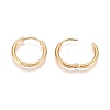 Ion Plating(IP) 304 Stainless Steel Huggie Hoop Earrings X-EJEW-F111A-17mm-G-3