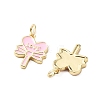 Brass Enamel Pendants KK-L237-025G-01-2