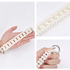 Plastic Imitation Pearl Beaded Chain Bag Handle FIND-WH0111-170-2