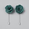 Flower Polyester Brooches JEWB-WH20006-01I-1