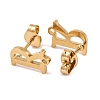 Ion Plating(IP) 304 Stainless Steel Stud Earrings FIND-Q103-01R-G-2