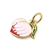 Brass Enamel Charms KK-A268-30G-01-2