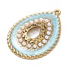 304 Stainless Steel Enamel Pendants STAS-Z200-02G-01-2