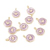 Brass Enamel Pendants LS-KK-A155-02G-2