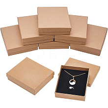 Kraft Paper Cardboard Jewelry Set Box CBOX-BC0001-11