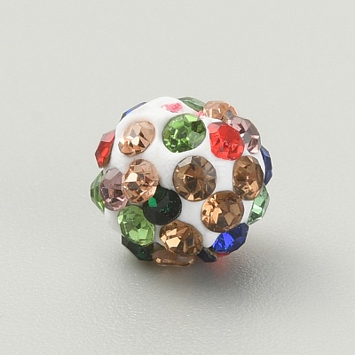 Rhinestone Pave Disco Ball Beads RB-TAC0002-02B-04-1