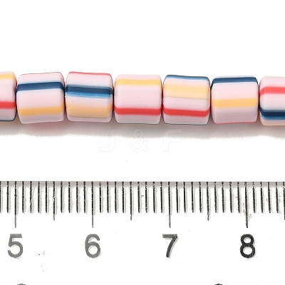 Polymer Clay Beads Strands CLAY-H006-01B-1