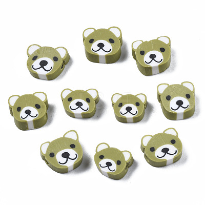 Handmade Polymer Clay Beads CLAY-S096-004I-1