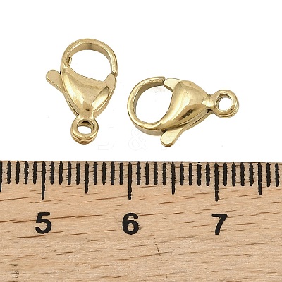 304 Stainless Steel Lobster Claw Clasps STAS-D218-01G-01-1