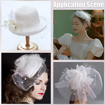 Elastic Polyester Deco Mesh Ribbons DIY-GF0009-01B-1