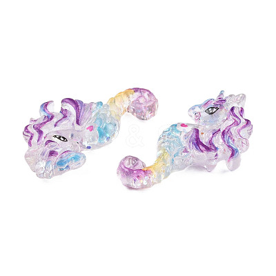 Transparent Resin Cabochons CRES-N018-055-1