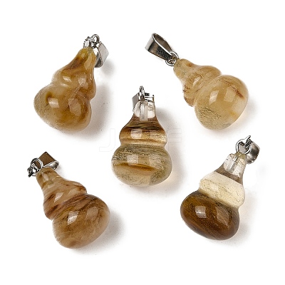Natural & Synthetic Mixed Gemstone Pendants G-B127-03P-1