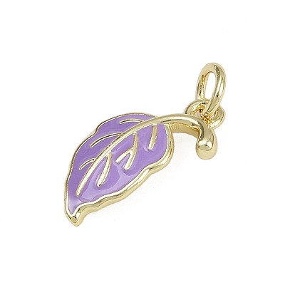 Brass Enamel Pendants KK-D409-26G-1