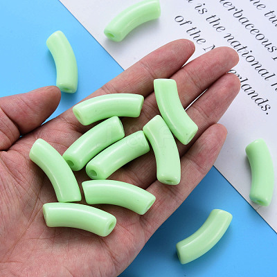 Opaque Acrylic Beads MACR-S372-001B-S028-1