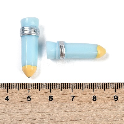 Pencil Resin Cabochons RESI-Q014-06E-1