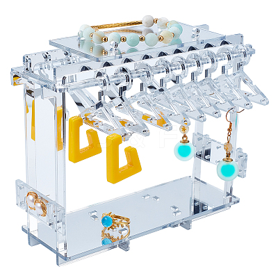 Opaque Acrylic Earring Display Stands EDIS-WH0035-19B-1
