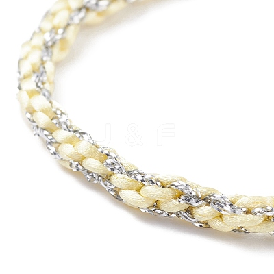 Nylon and Polyester Braided Cord Bracelet BJEW-JB07676-1