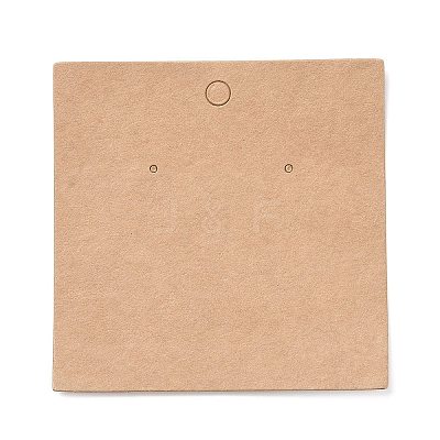 Blank Kraft Paper Earring Display Cards X-CDIS-G005-10-1