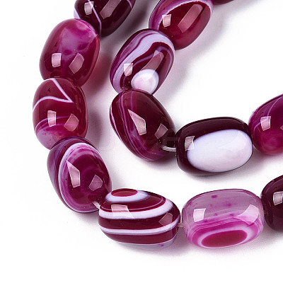 Natural Agate Beads Strands G-N356-02A-09-1
