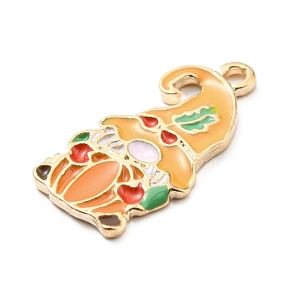 Thanksgiving Day Alloy Enamel Pendants LS-ENAM-D060-02I-KCG-1