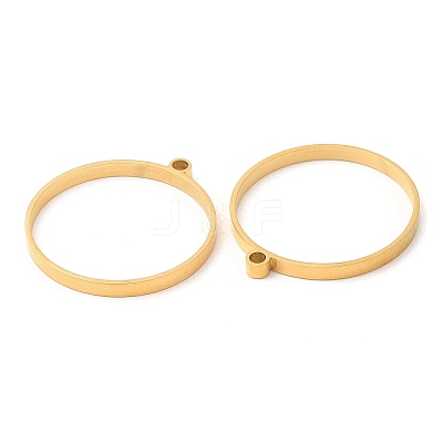 304 Stainless Steel Open Back Bezel Flat Round Pendants STAS-Z040-04A-G-1
