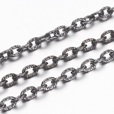 Iron Textured Cable Chains X-CHT104Y-B-1
