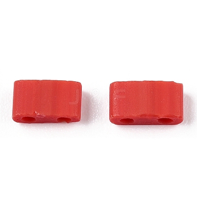 2-Hole Opaque Glass Seed Beads SEED-S023-21B-04-1
