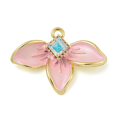 Rack Plating Alloy Rhinestone Pendants FIND-M033-03A-02-1