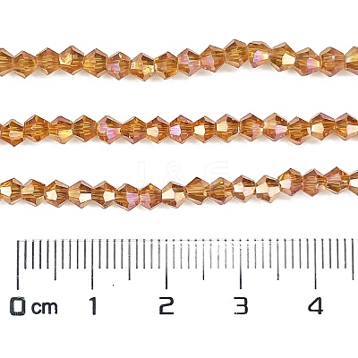 Transparent Electroplate Glass Beads Strands EGLA-A039-T3mm-UA09-1