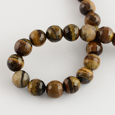 Natural Tiger Eye Round Bead Strands G-R203-4mm-1
