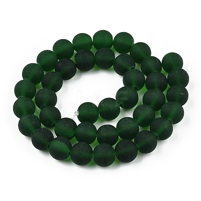 Transparent Glass Beads Strands GLAA-T032-T10mm-MD22-1